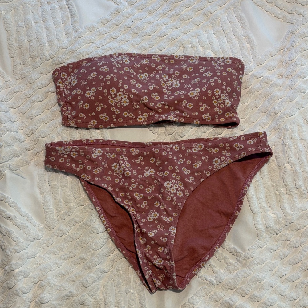 Floral Bandeau Bikini Set